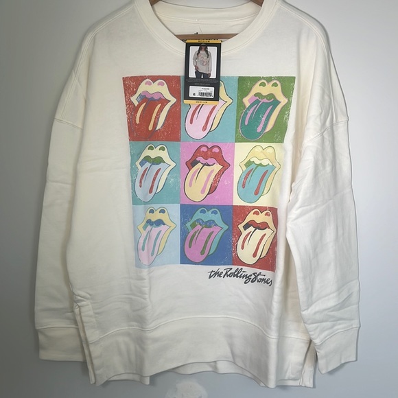 Rolling Stones Sketch Crew Fleece, Fatigue